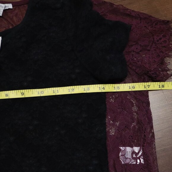 Sheer Lace Top Set Of 2 Women S Whimisgoth Burningman Dark Feminine Alt Romantic - Picture 11 of 16